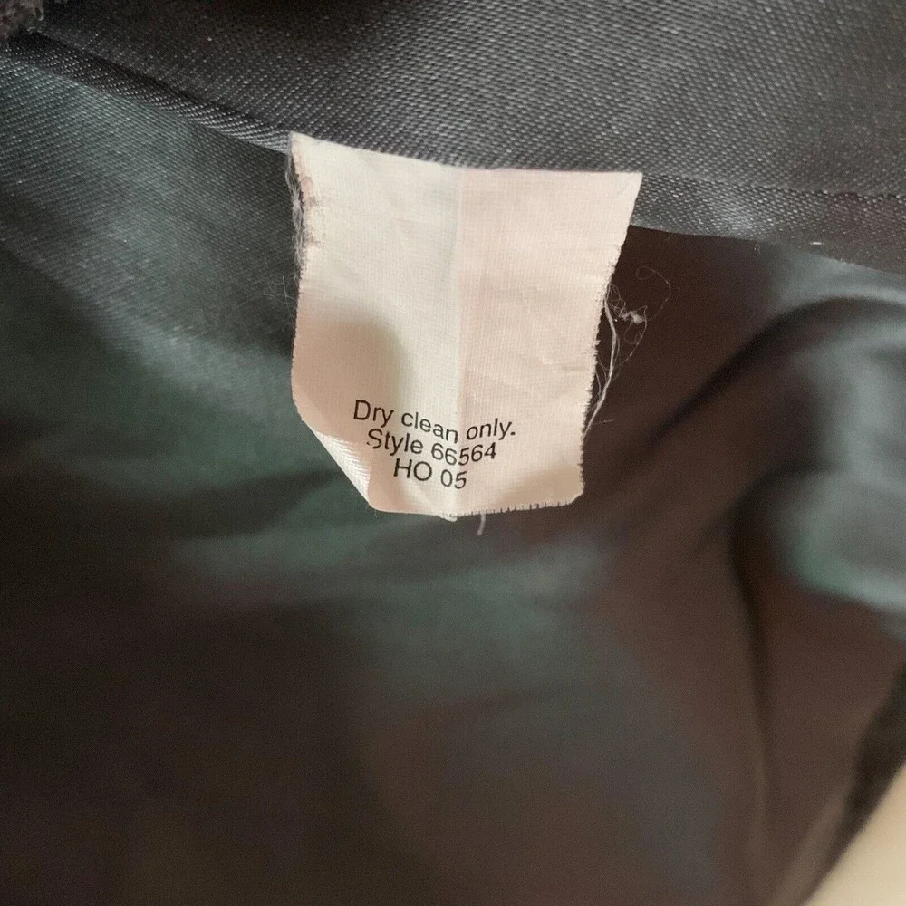 J. Crew Double Breasted Peacoat Small Gray Wool Blend Dark Academia Pockets - Picture 4 of 6